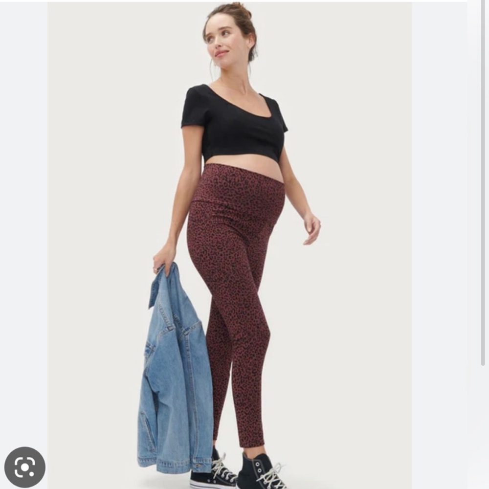 Hatch Maternity, Before & After Legging in Leopard, XS